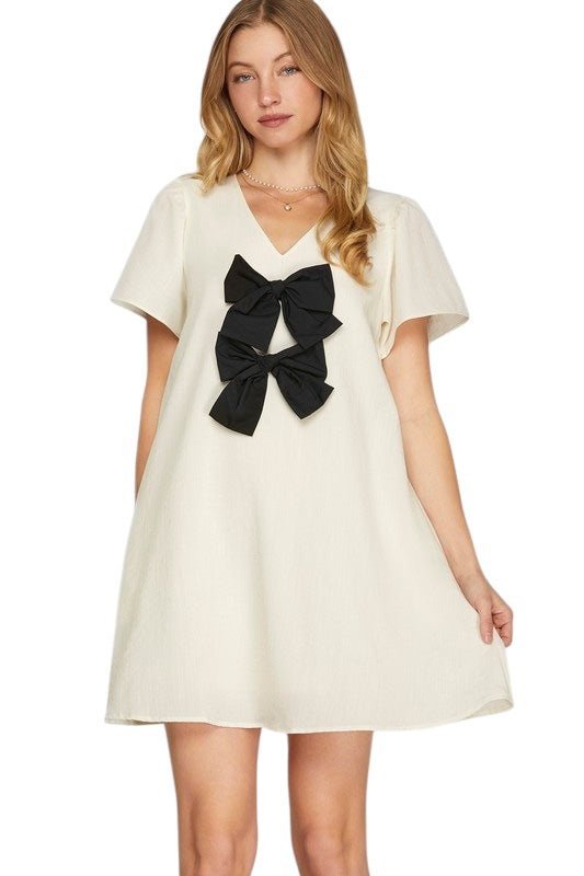 The Offer Stands Cream Dress