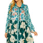 Off The Record Mint Printed Dress