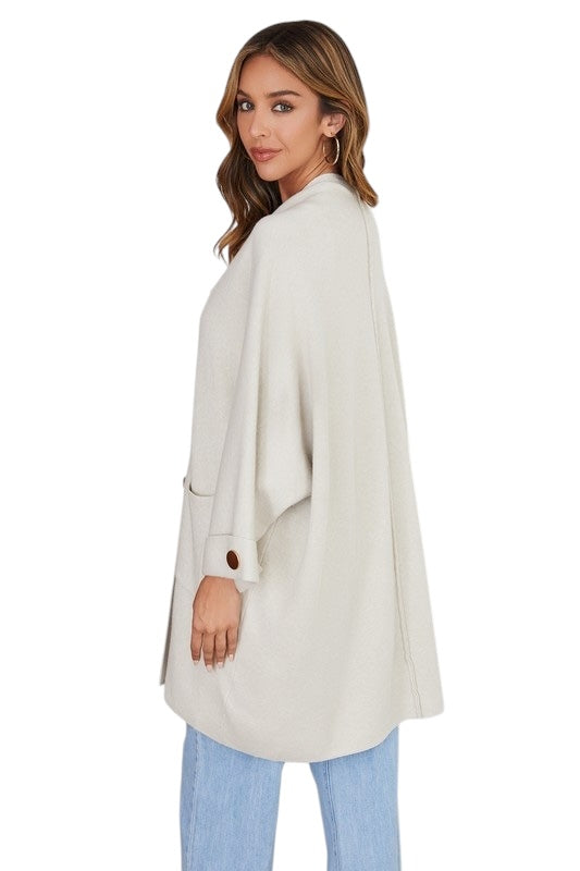 Beige: Watch Her Reign Cardigan