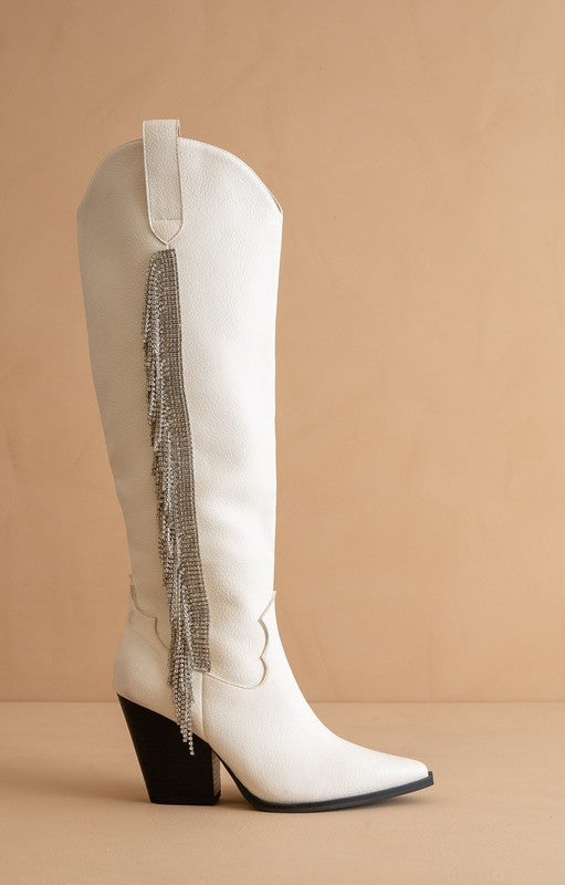 The Lainey White Boot