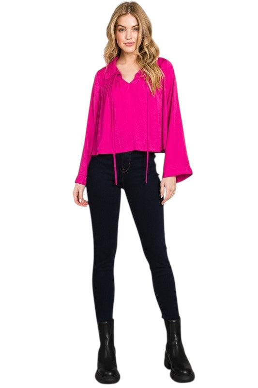 Ready For The Charm Satin Top