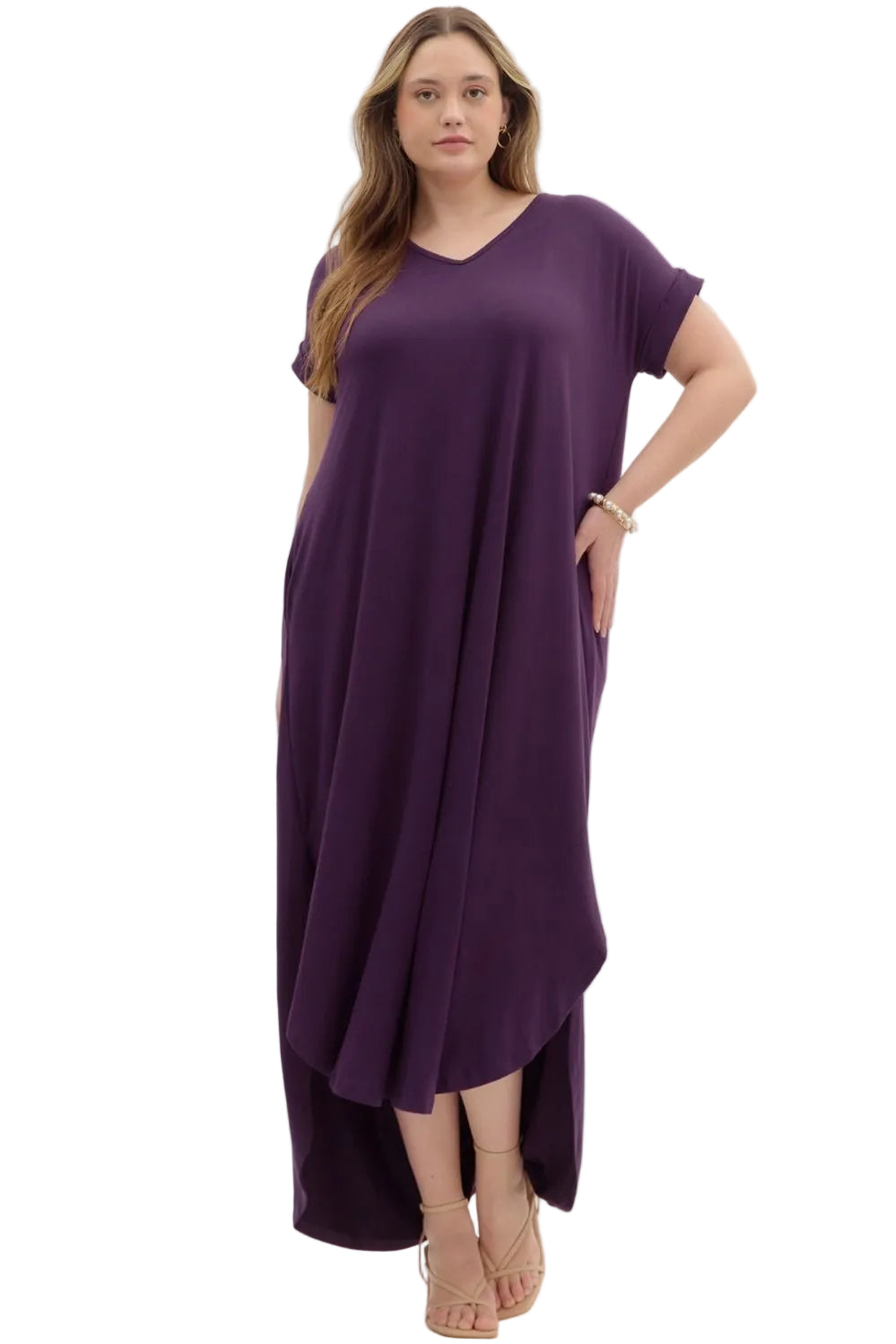 Swing Into The Store Plum Dress