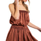 Daydreaming Today Brown Romper
