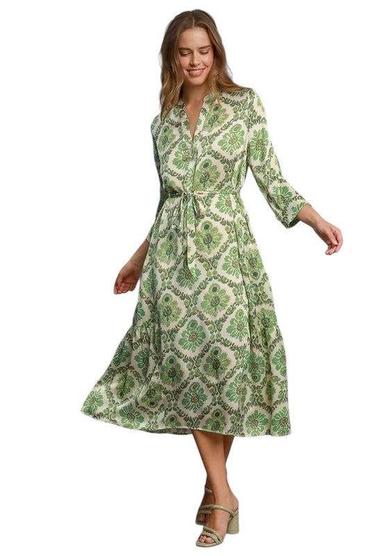 Sweet Surprise Green Mix Dress