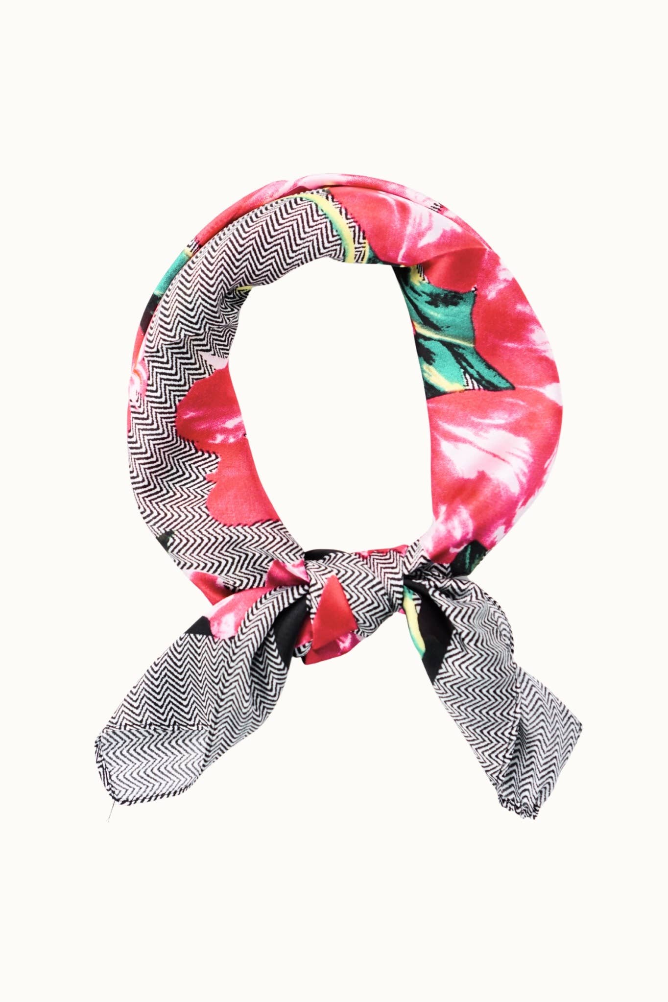 Satin Neckerchief: Flowers