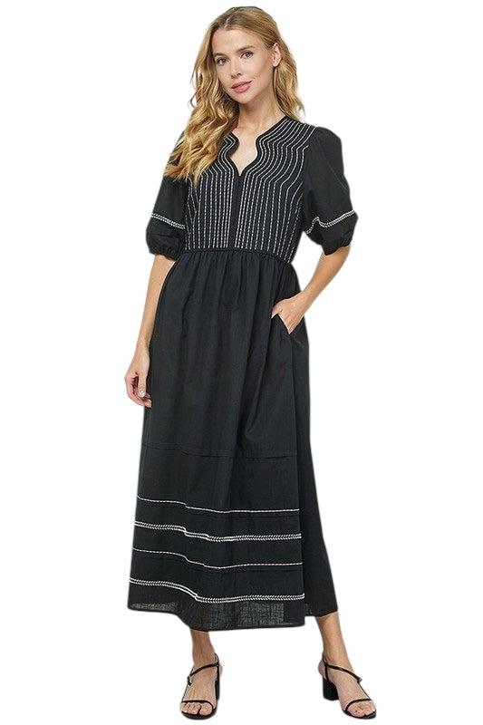 All In The Detail Black Dress
