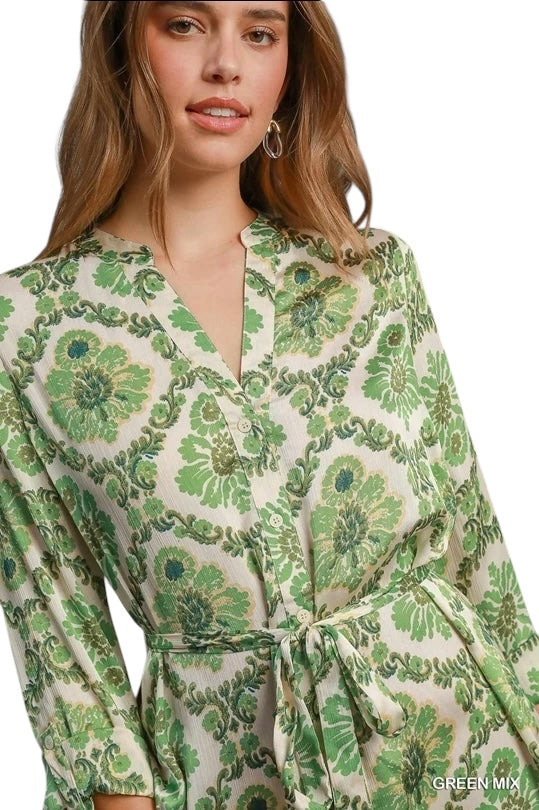 Sweet Surprise Green Mix Dress