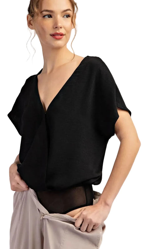 Simply Sleek Black Office Top