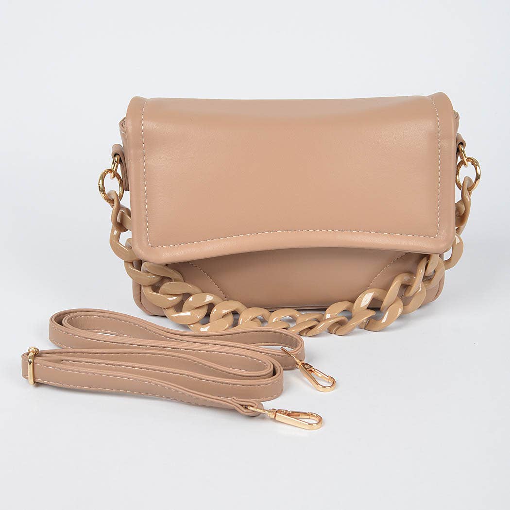 The Addie Flap Bag: Red