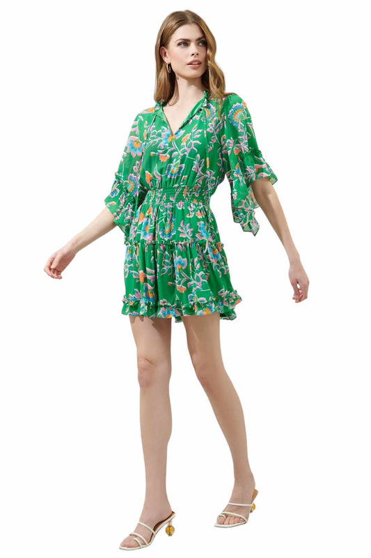 In The Tropics Green Dress