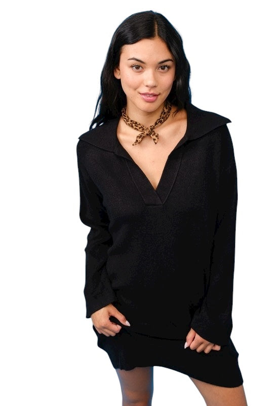 My Own Pace Black Dress