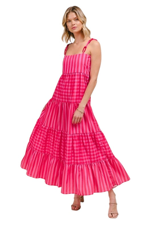 Give In To Me Mixed Stripe Dress