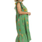 (P) Elevated Vacation Mint Mix Midi Dress