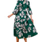 Make It Right Green Printed Dress