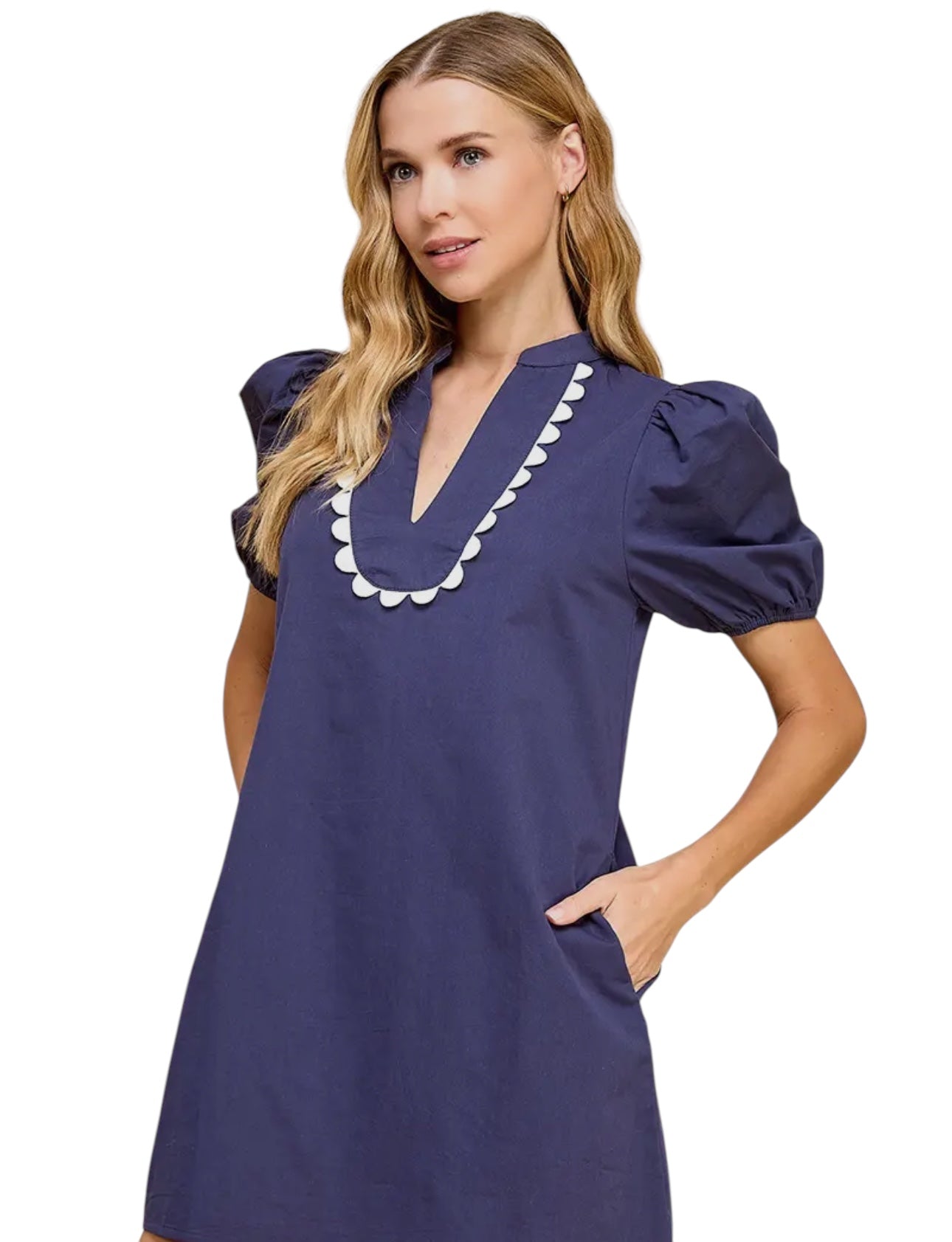 Teach Me The Way Navy Dress