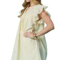 Modern Ruffle Cream Dress