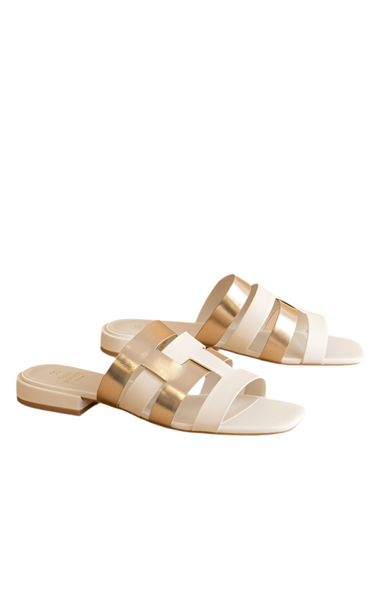 The Presley White Sandal