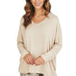 Tan: A Gentle Life Sweater Top