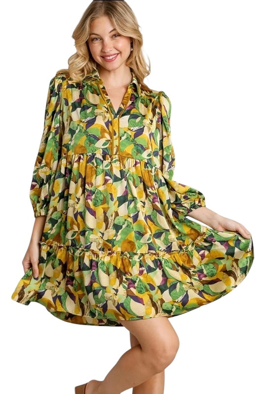 All In Time Golden Mix Dress
