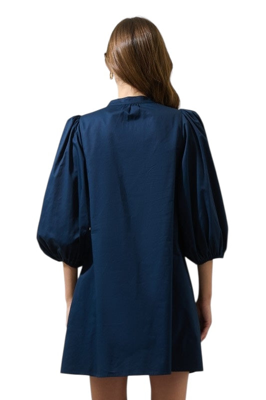She Is Fierce Navy Dress