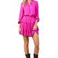 Stop And Stare Hyper Pink Dress