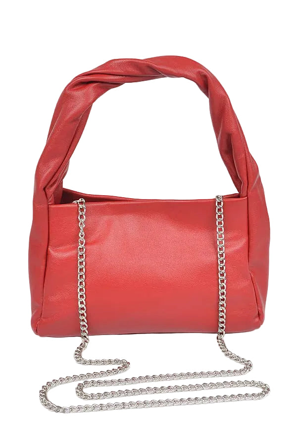 The Becca Clutch Bag: Deep Red