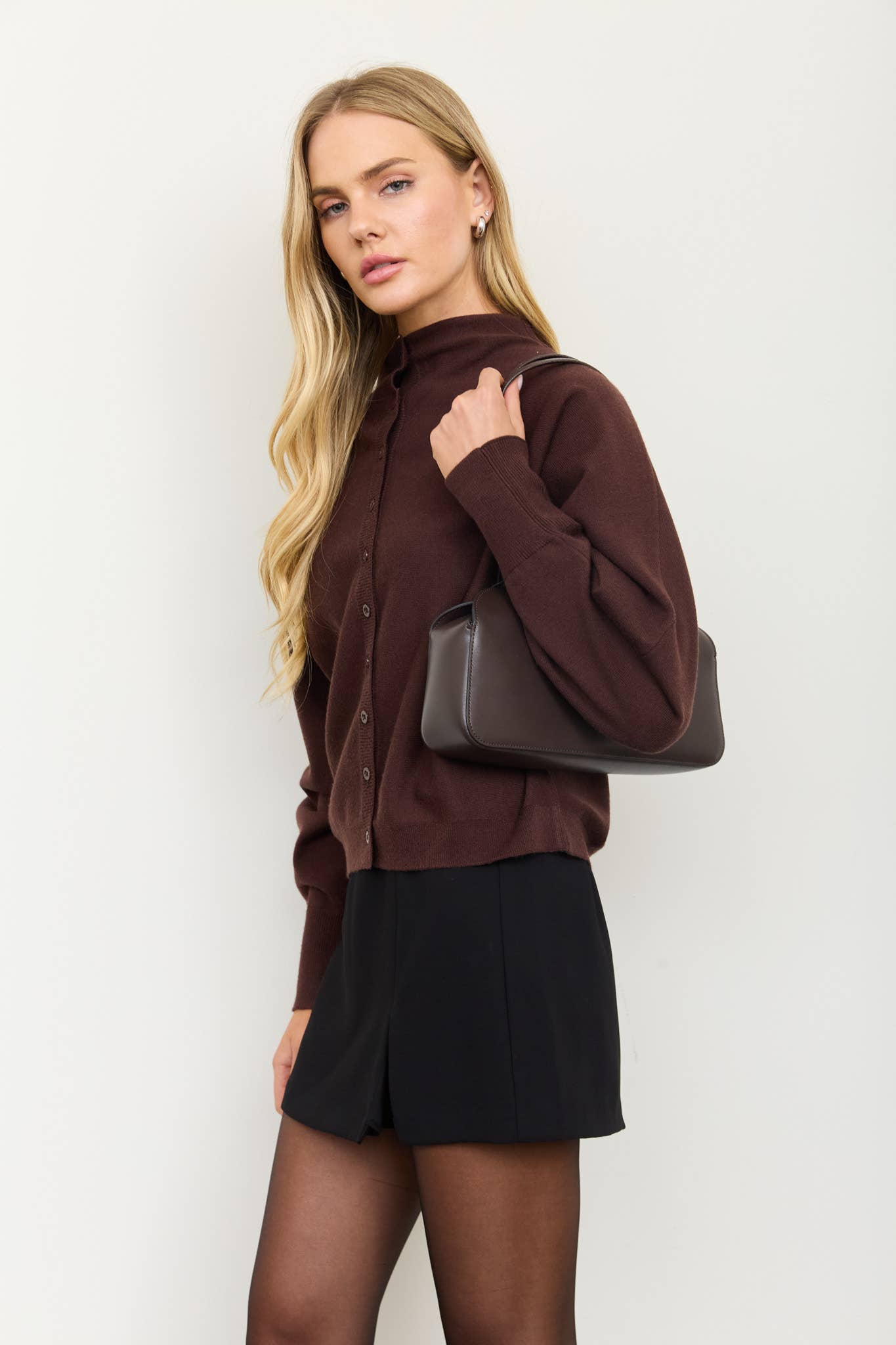 Back In Big Spring Brown Cardigan