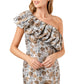 Sky Is The Limit Jacquard Dress