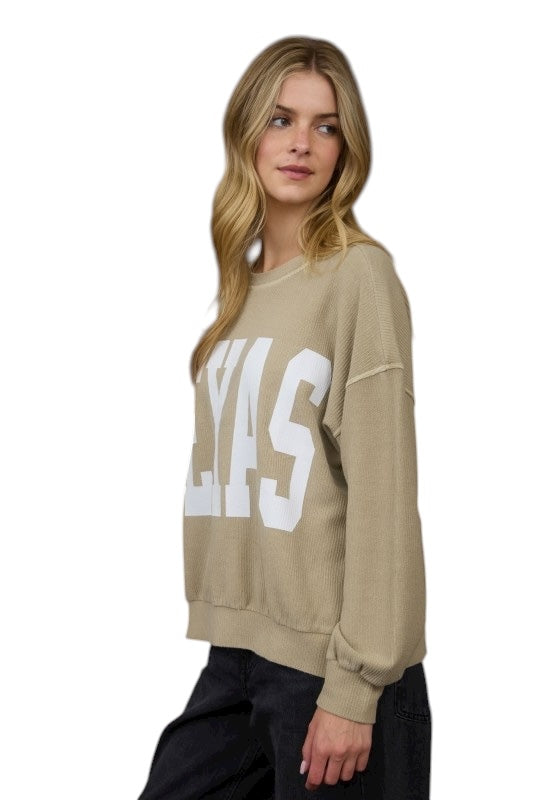 Tan: Choosing Texas Sweater