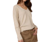 Please Tell Me Cream Sweater