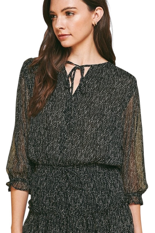 Luxury In The Details Dot Dress