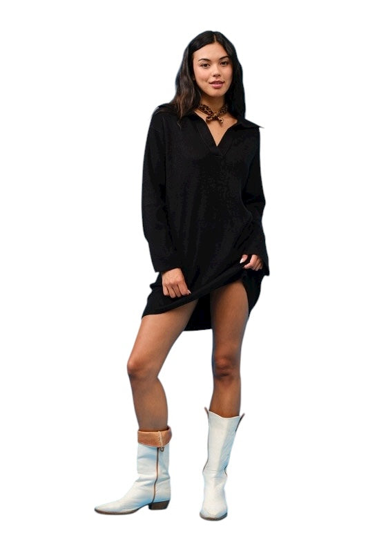 My Own Pace Black Dress