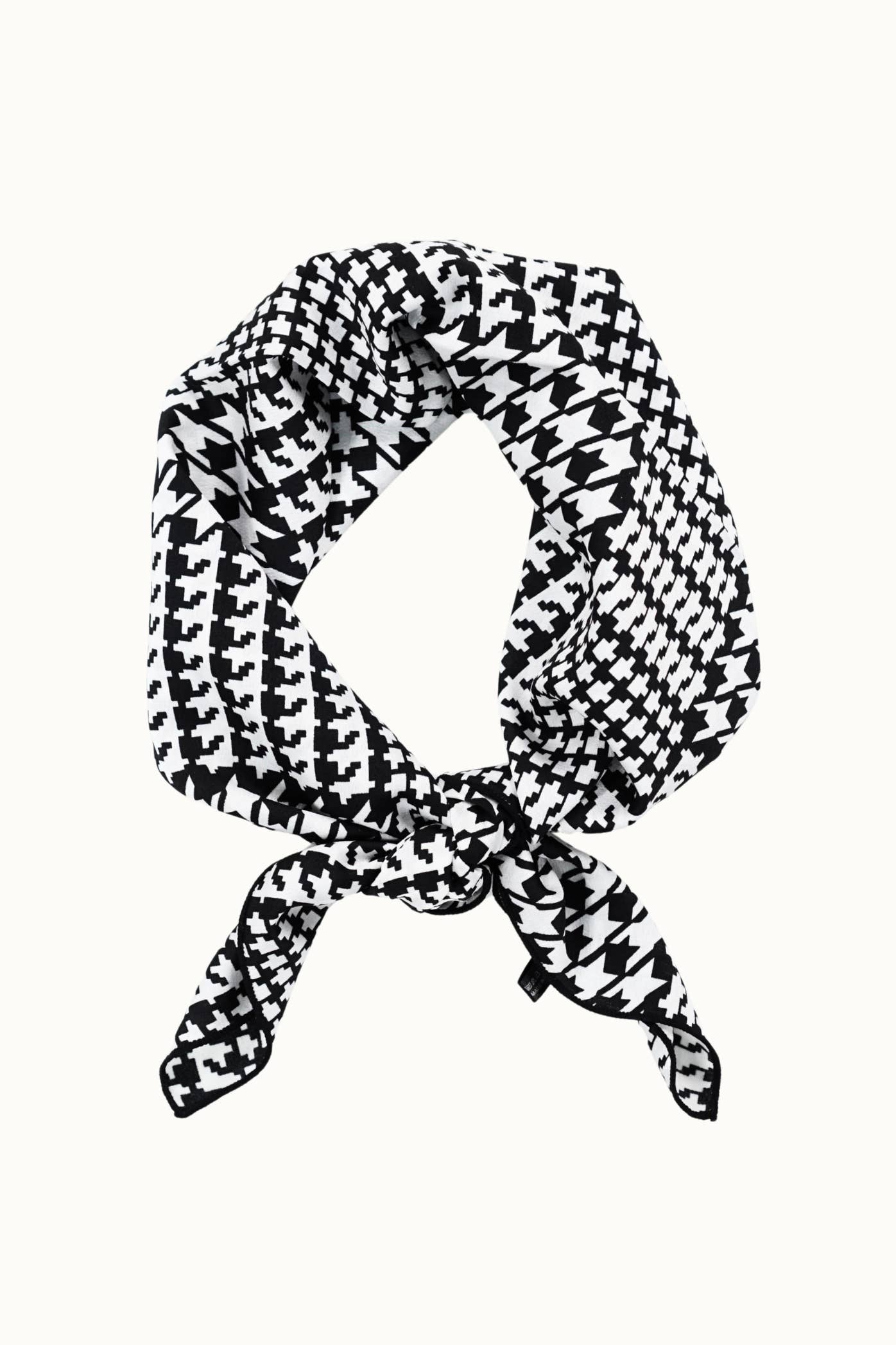 Satin Neckerchief: Black/White