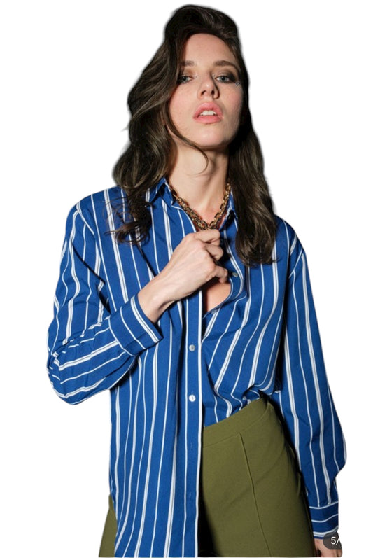 Right This Way Blue Top