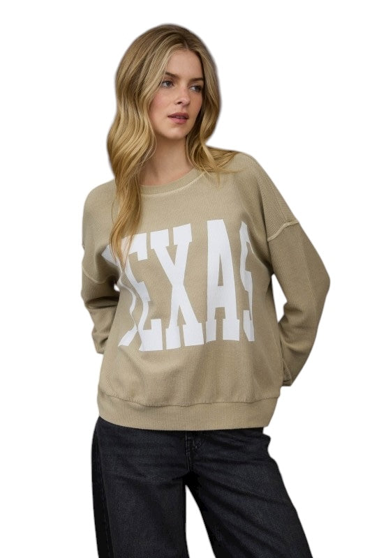 Tan: Choosing Texas Sweater