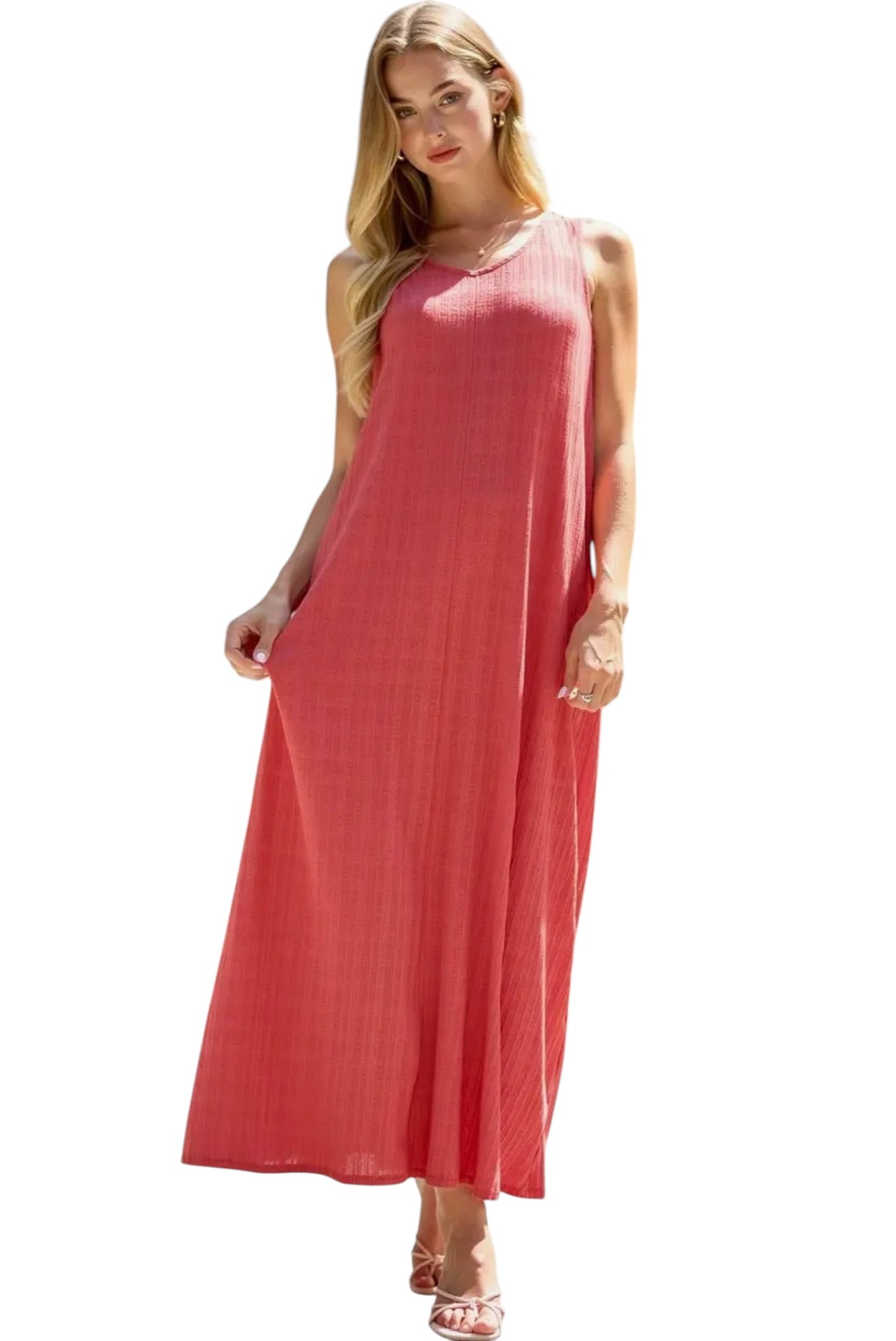 Spring Into The Season Coral Maxi
