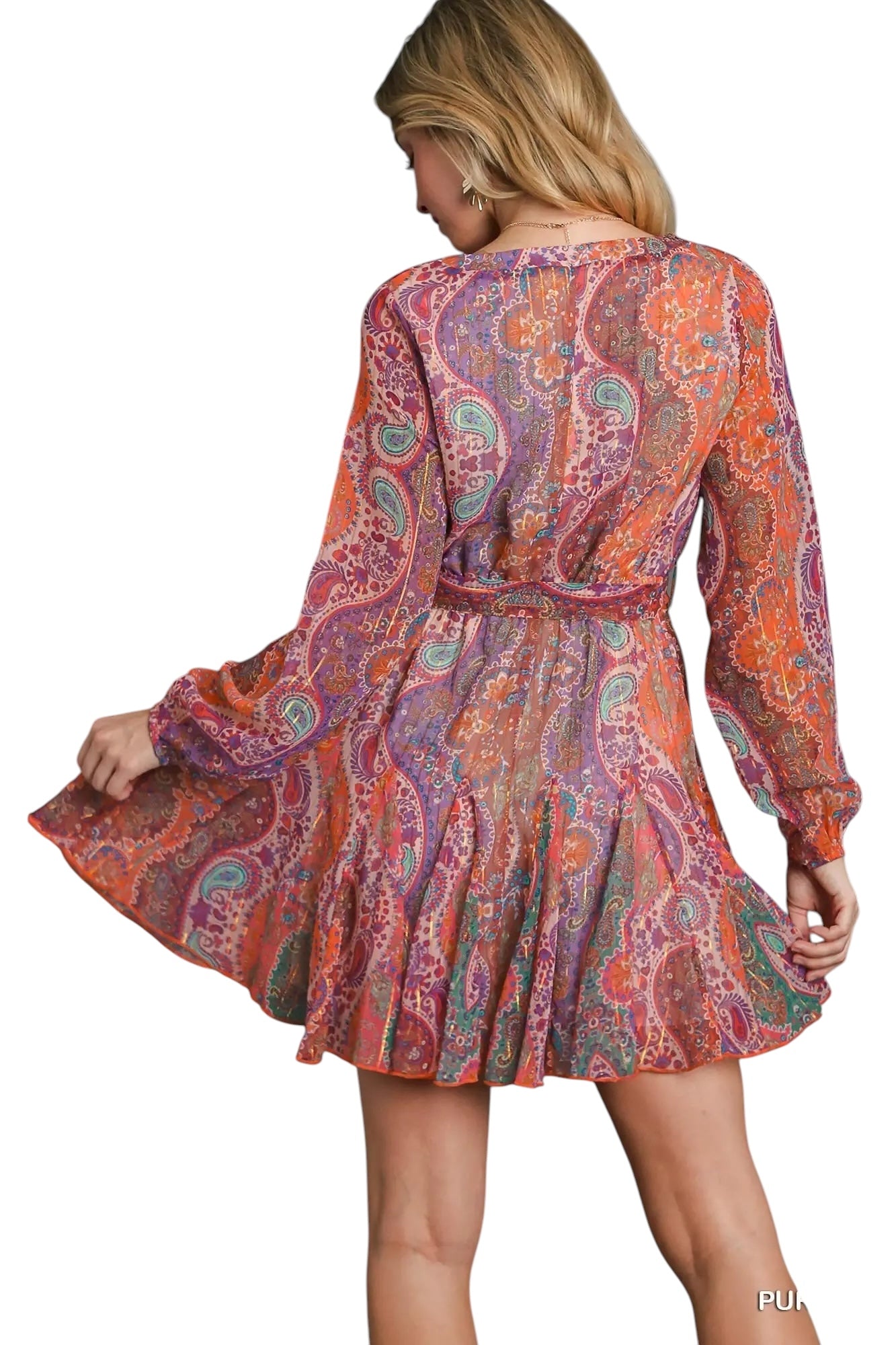 She Glows In Fall Dress