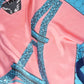 Satin Neckerchief: Sky/Pink