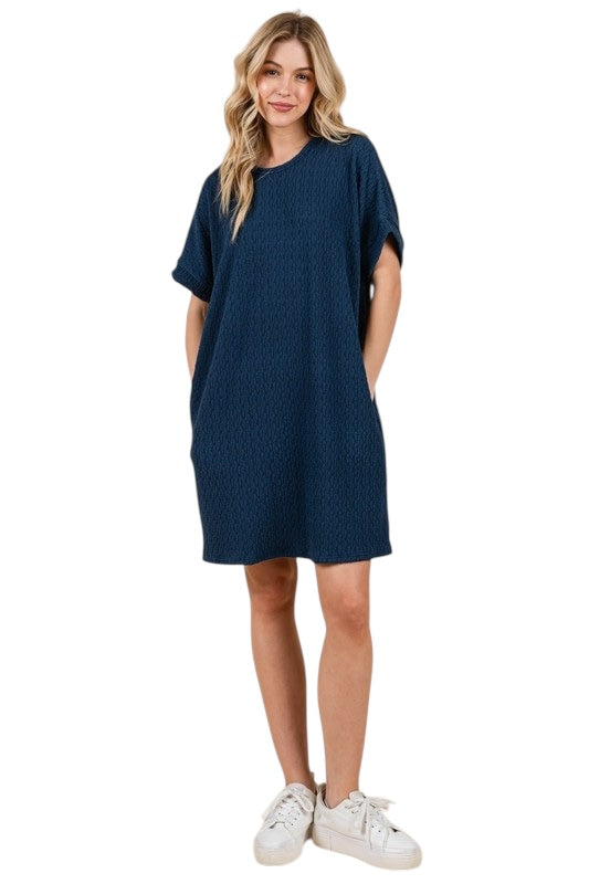 Warm Breezes Navy Dress