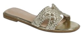 The Gladys Gold Sandal