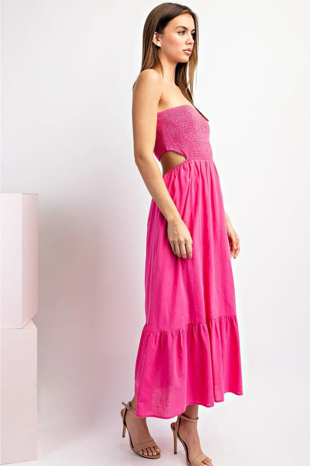 Weekend Getaway Pink Midi