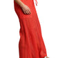 Feminine Coral Crochet Pant
