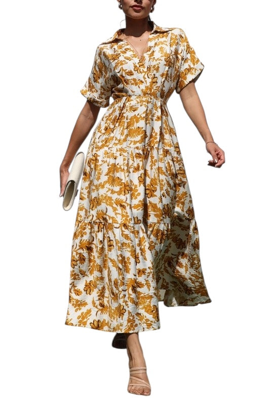 Never A Bad Day Mustard Dress