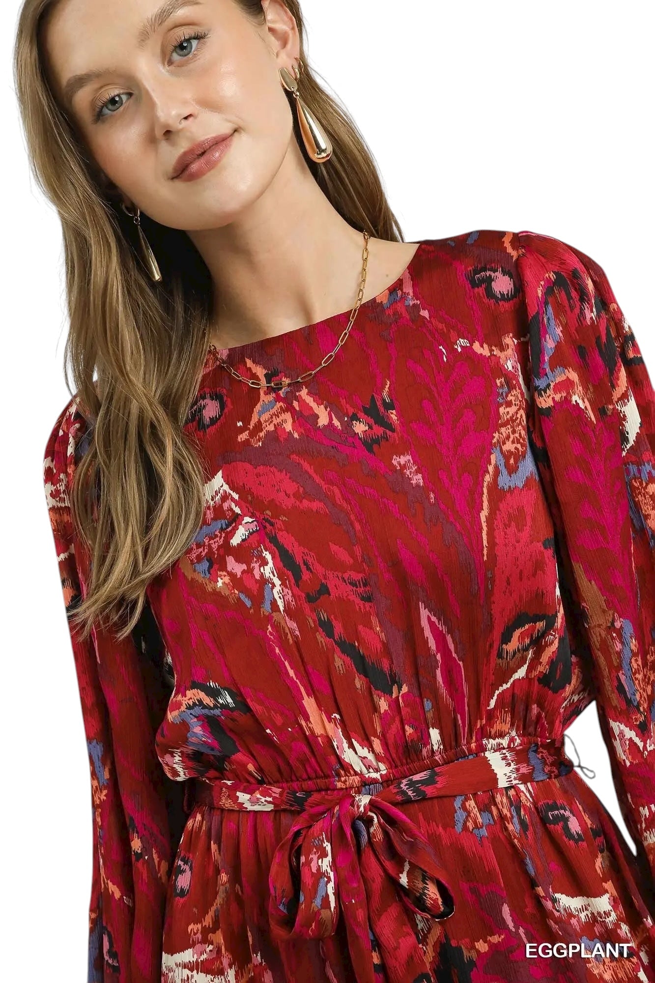 Excited To Dance Wine Dress