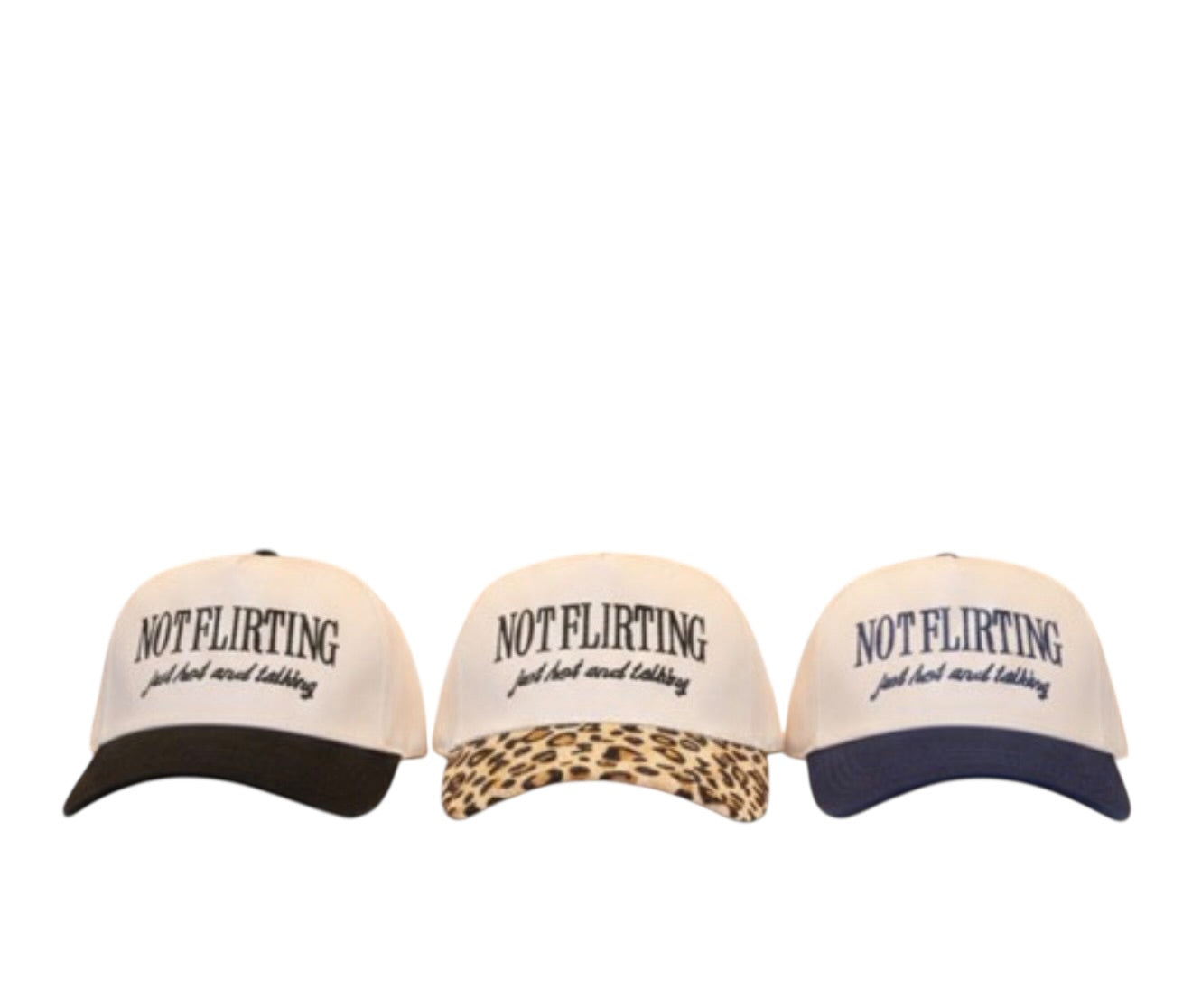 Stitched Not Flirting Hat