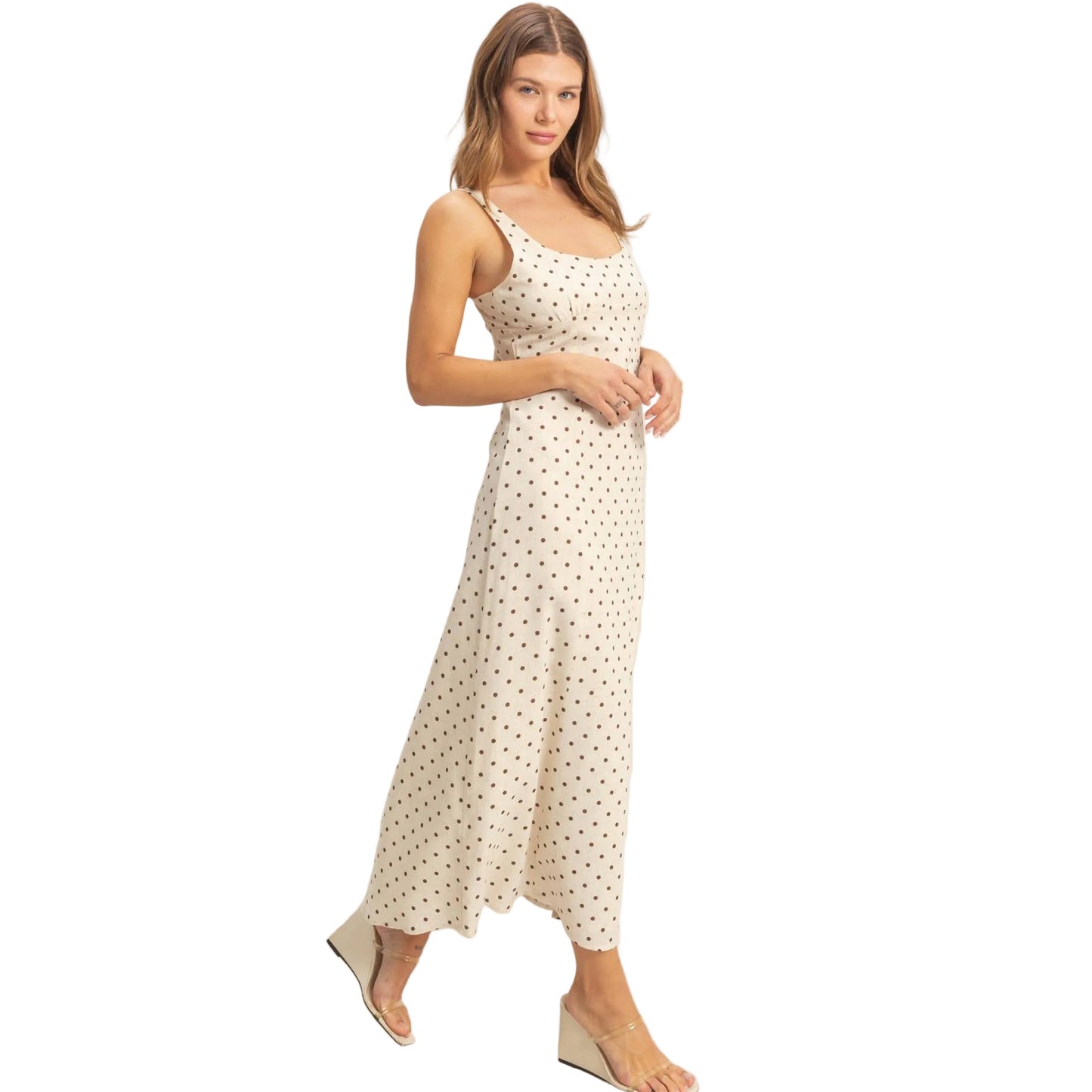 Jodi Polka Dot Cream Dress