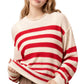 Stand By Me Tomato Knit Sweater