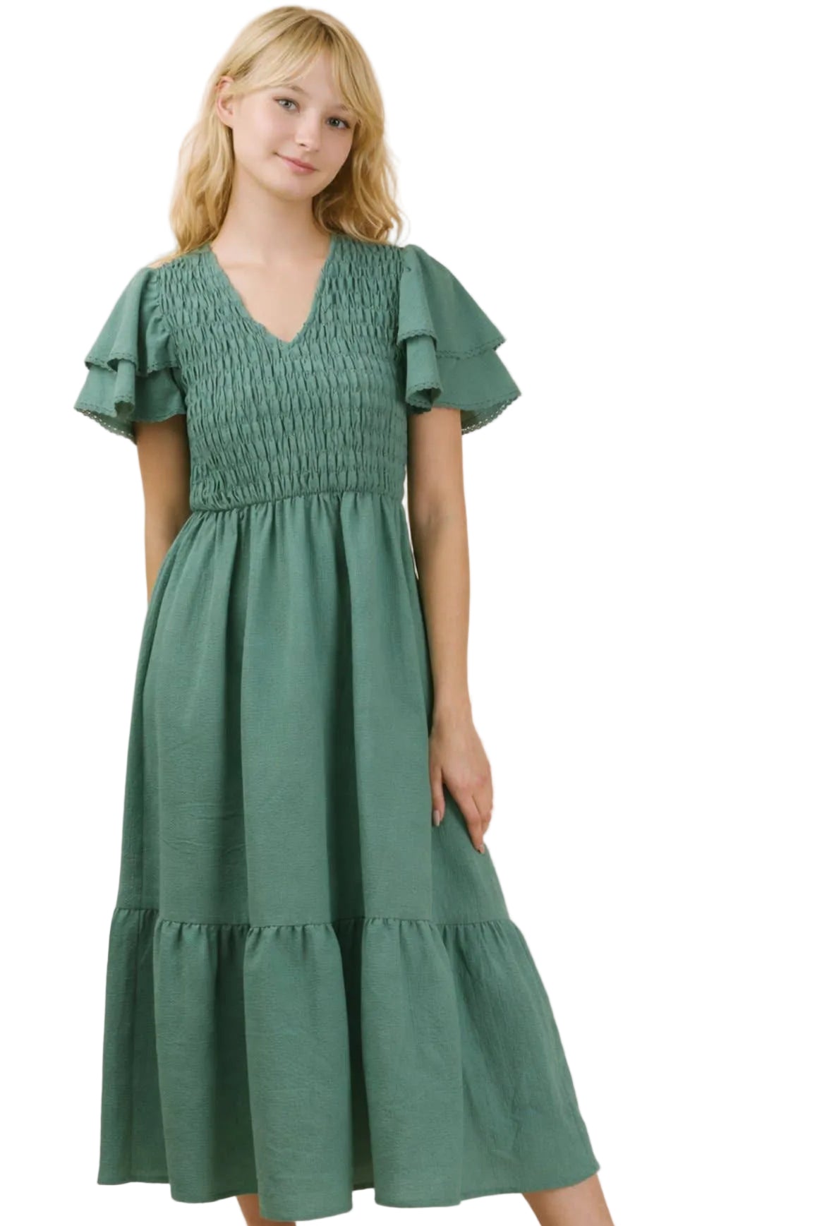 The Perfect Silhouette Sage Dress