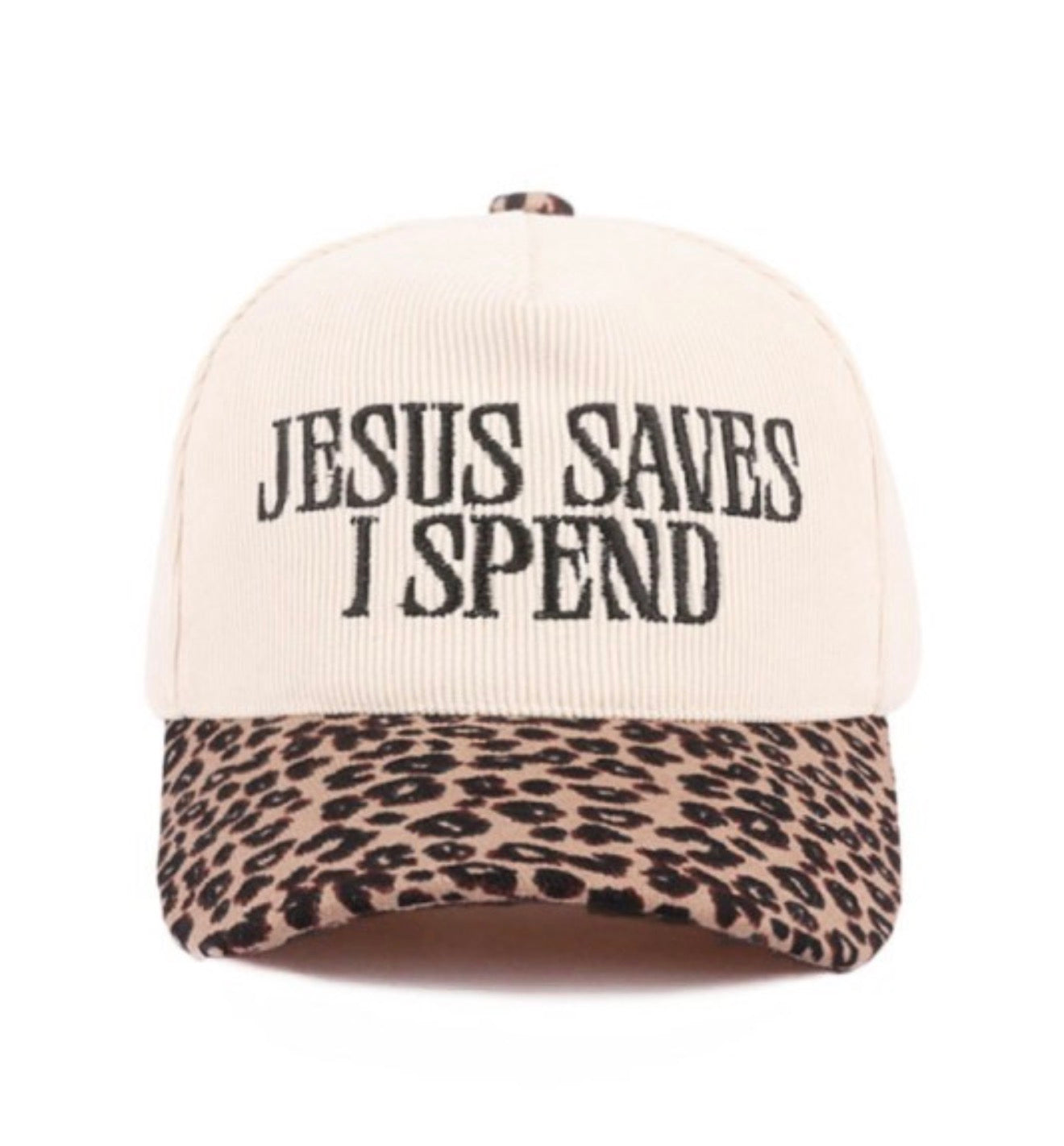 Stitched Cord Jesus Saves Hat