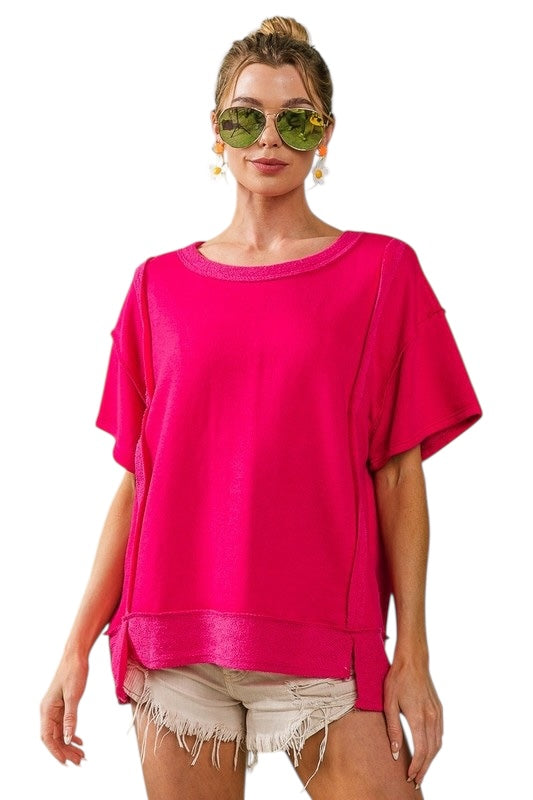 Glow From Within Fuchsia Top